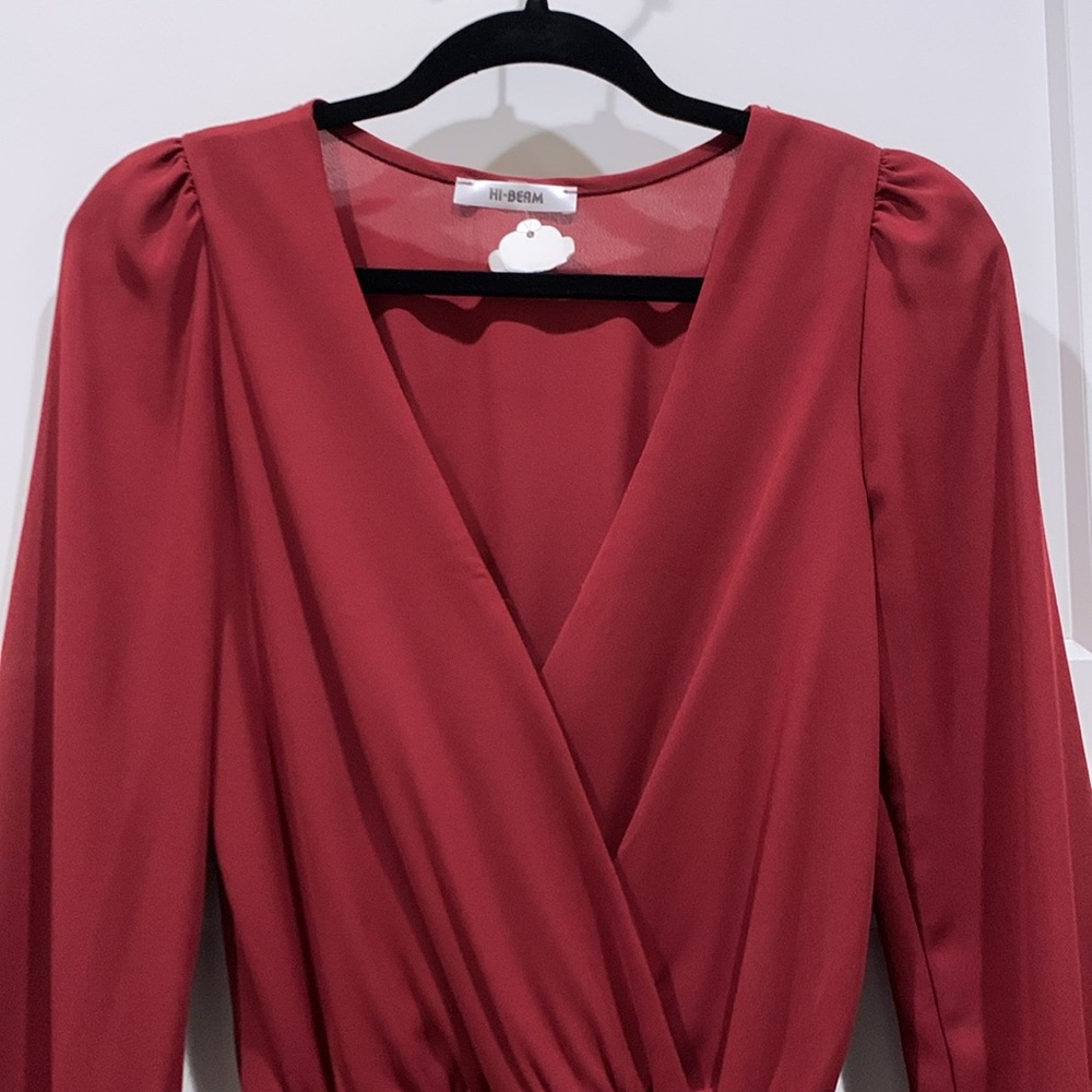 NWT HI-BEAM Burgundy Romper Small - Picture 6 of 14